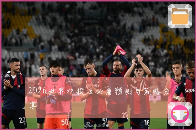 2026世界杯投注必看预测与策略分享